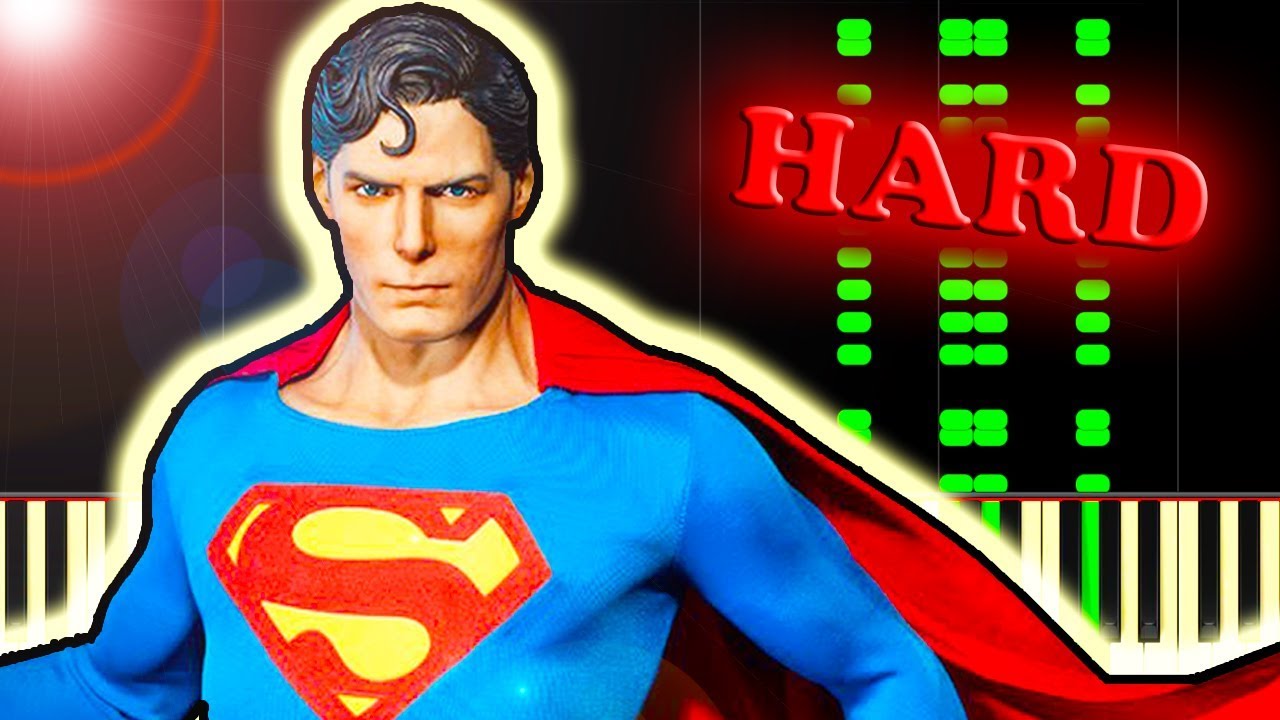 JOHN WILLIAMS - SUPERMAN THEME - Piano Tutorial
