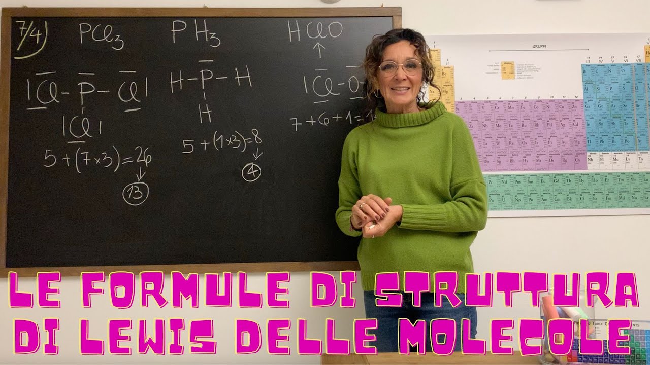 Formule di struttura di Lewis delle molecole