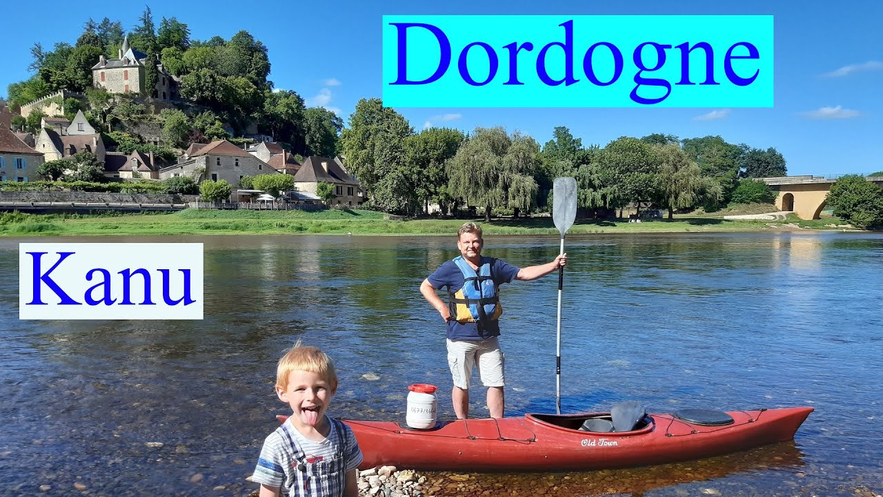 Kanufahrt auf der Dordogne in Frankreich