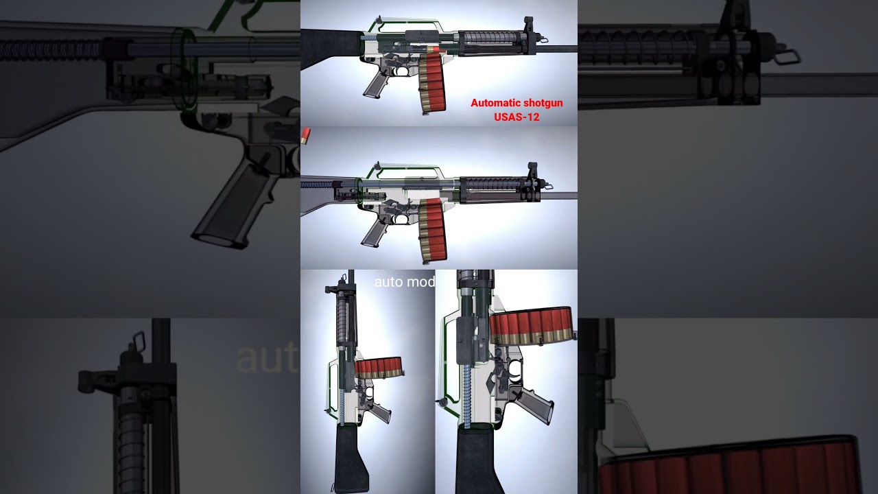 Automatic Shotgun (USAS-12) #gunsystem #shotgun #automatic