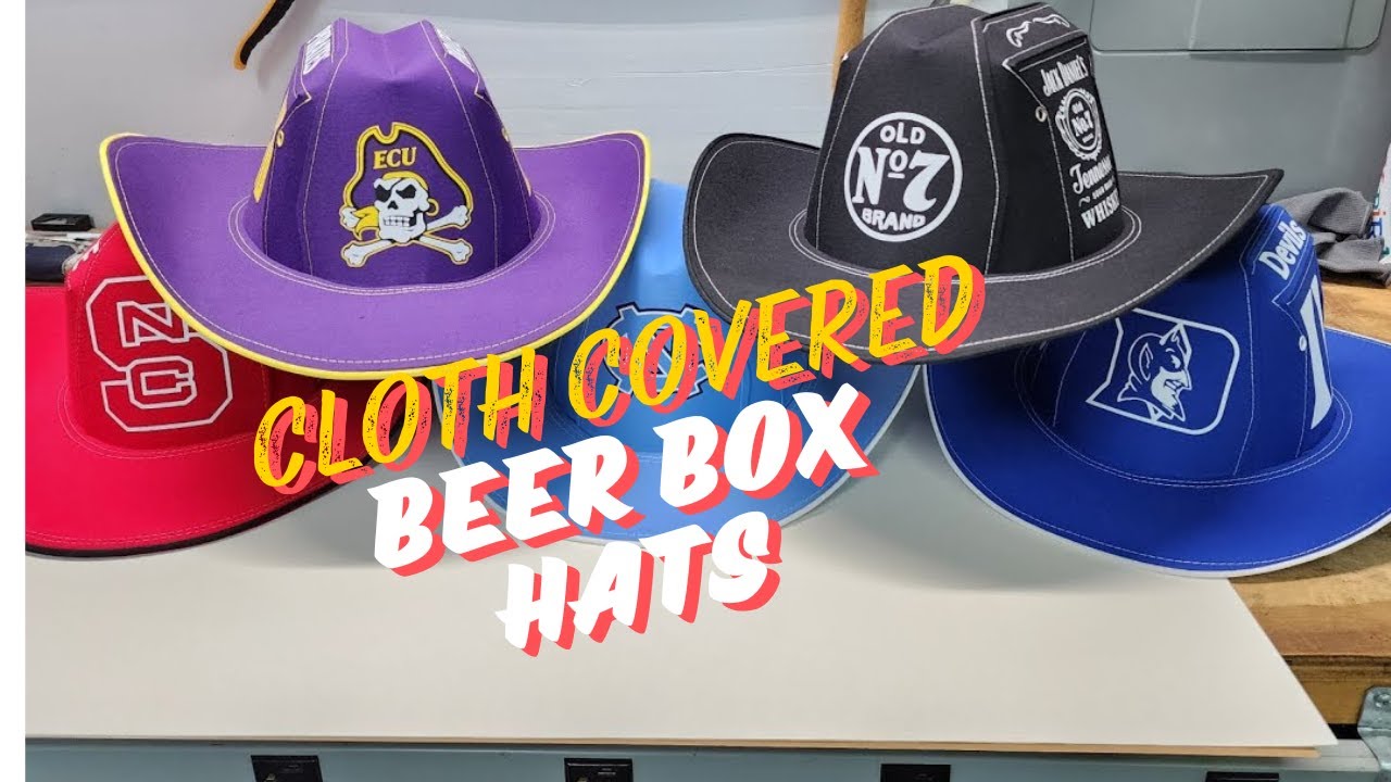 Cloth Covered Beer Box Hats