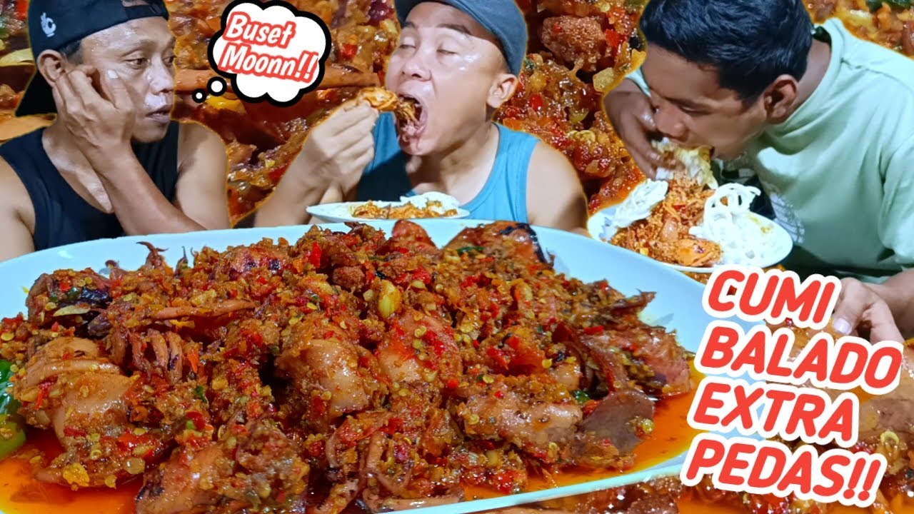 JADI MAKIN KALAP!!MUKBANG CUMI BALADO EXTRA PEDAS PORSI BARBAR