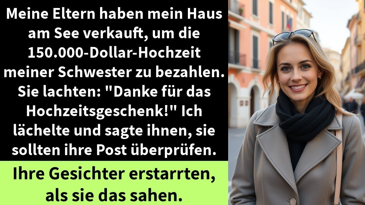 Meine Eltern haben mein Haus am See verkauft, um die 150 000 Dollar Hochzeit meiner Schwester zu