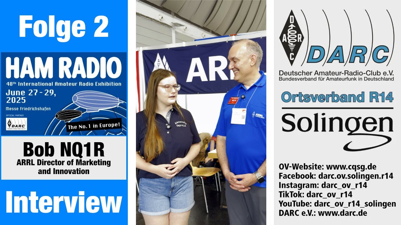 HAM RADIO 2025: Interview mit Bob NQ1R von der ARRL (dt. Untertitel)