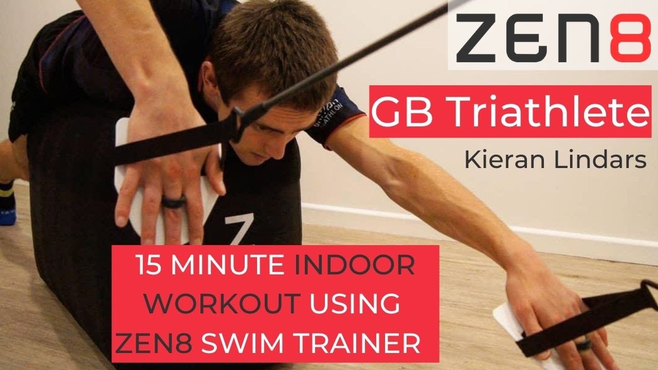 PRO Triathlete Kieran Lindars Swim Training | 15 MINUTE - INDOOR WORKOUT | ZEN8 Swim Trainer