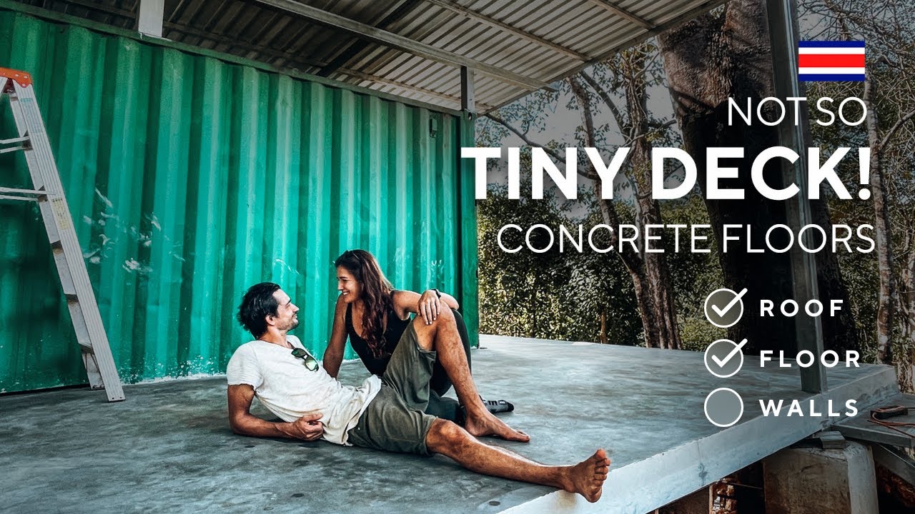 WOW! what a TRANSFORMATION! - CONCRETE FLOORS for our CONTAINER HOME - week 24 - Costa Rica