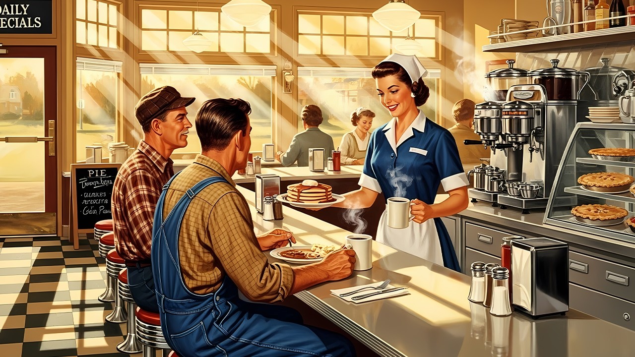 cozy café morning mood ☕ | soft 50s–60s jazz for slow coffee and quiet days