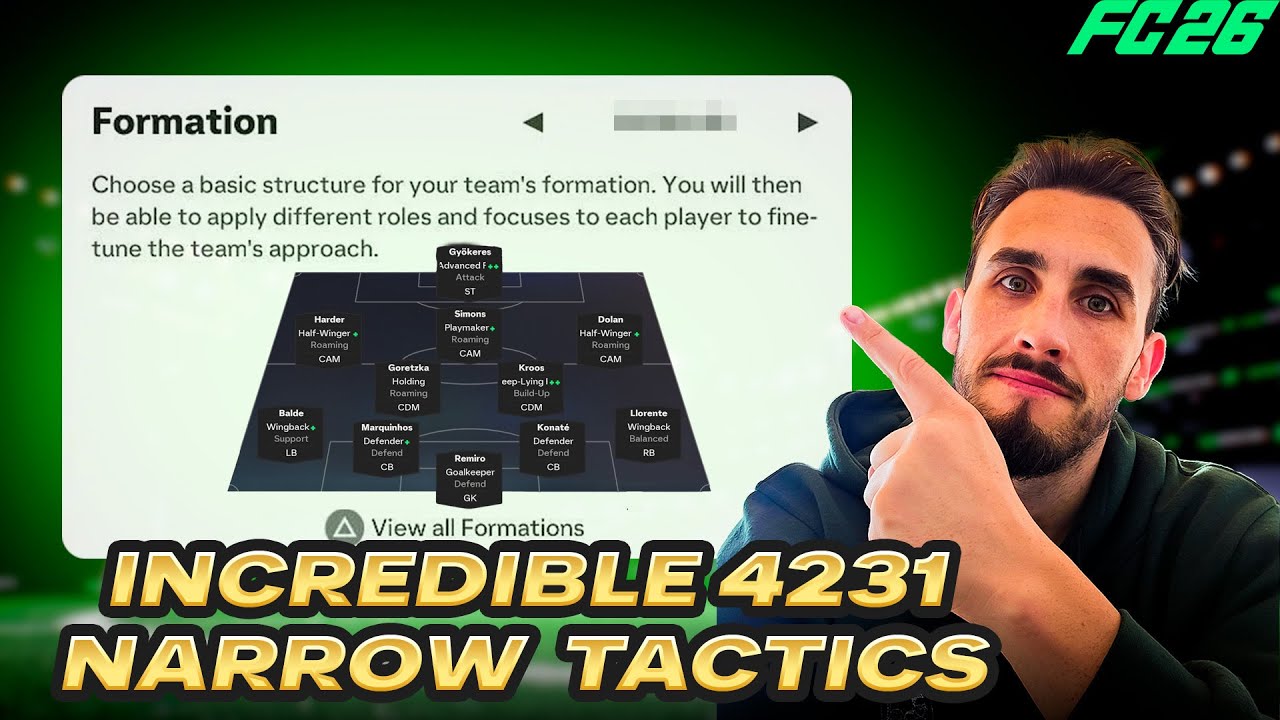 UNSTOPPABLE после патча 4-2-3-1 Узкая тактика! 🔥FC 26 Тактика KeanuJP