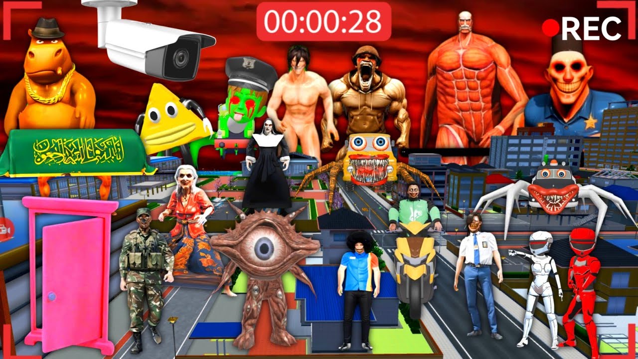 Yuta Mio Panik‼️ CCTV Rekam Banyak PASUKAN ANOMALI VS POWER RANGERS Di Kota😱 Sakura School Simulator