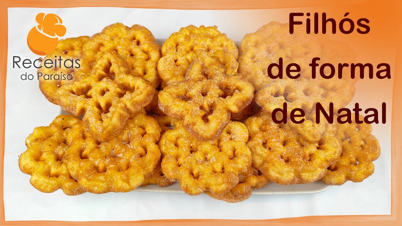 FILH&Oacute;S DE FORMA DE NATAL (crocantes e muito saborosas) | 🍎  Receitas do Para&iacute;so