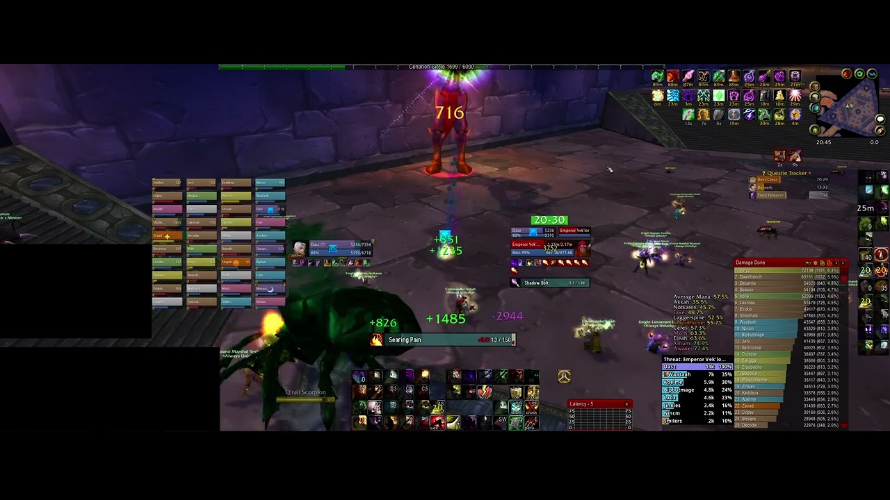 WoW Classic Warlock Tank AQ40 Twin Emperors (2025-08-19)