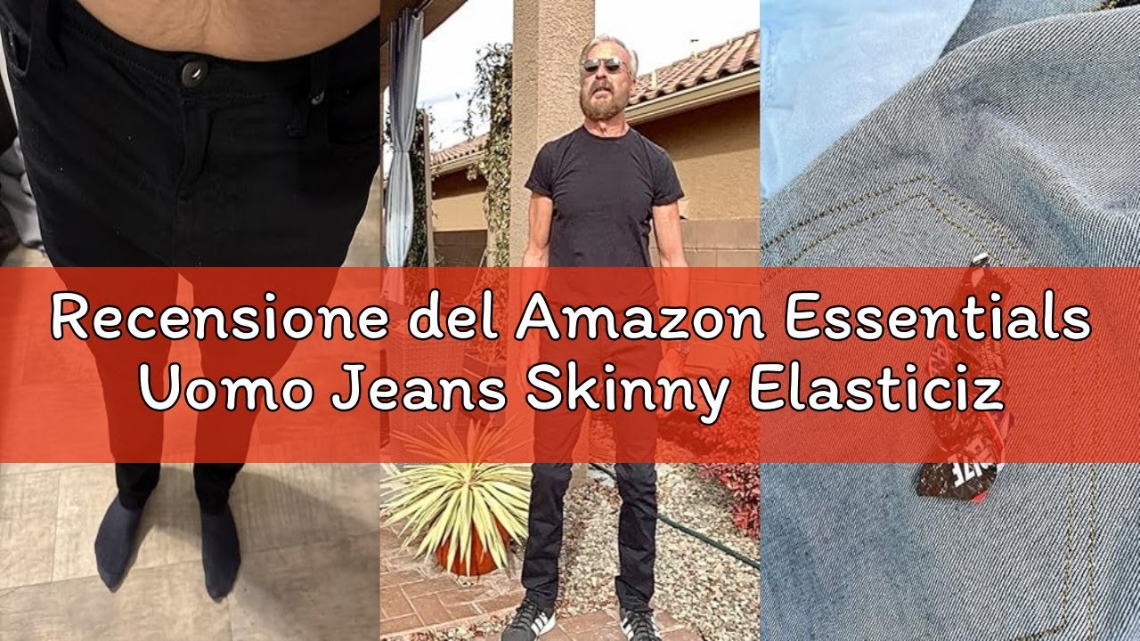 Recensione del Amazon Essentials Uomo Jeans Skinny Elasticizzati Comodi - Colori Fuori Produzione