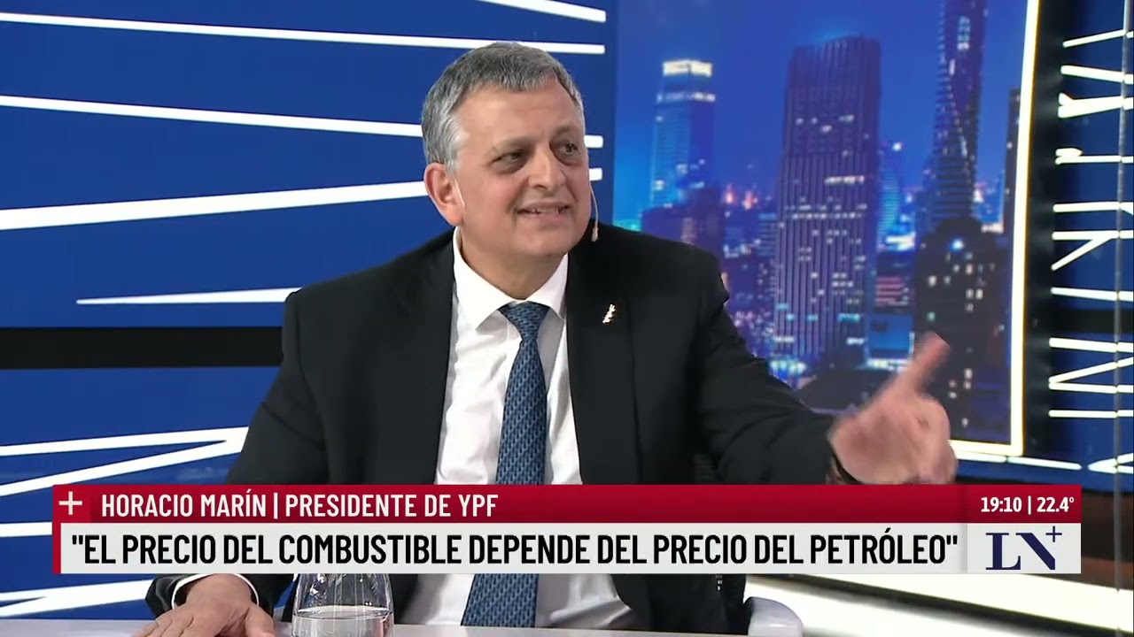 Presidente de YPF, Horacio Marín: 