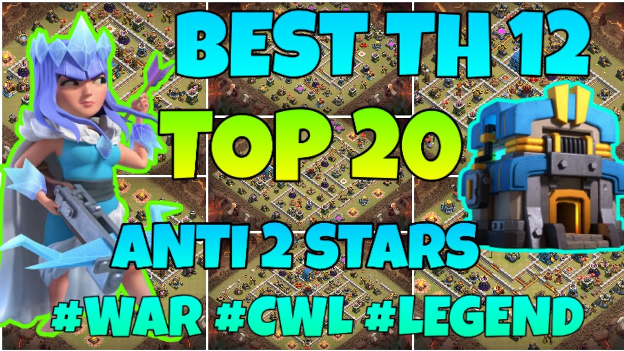 Top 20 Best Th12 War Base With Links | Th12 War Base Links 2020 | Th12 Anti 2 Stars War Base Links