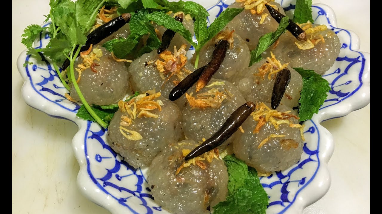 How to make steamed sakoo sai moo ສາຄູໄສ່ໝູ (LAO FOOD) Home Made By Kaysone