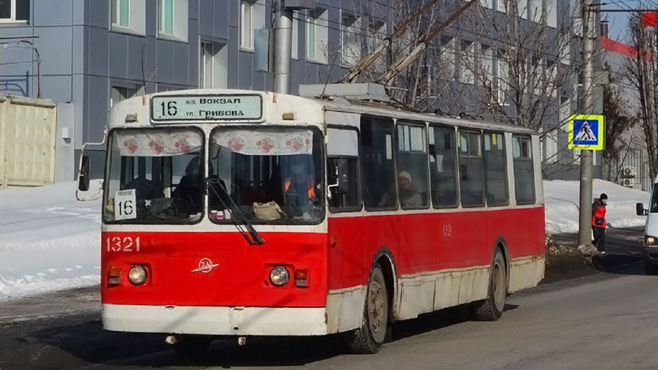🔴Мотор-генератор и RABA! Поездка на троллейбусе №1321; ЗиУ-682Г-016(012); маршрут №16; город Саратов