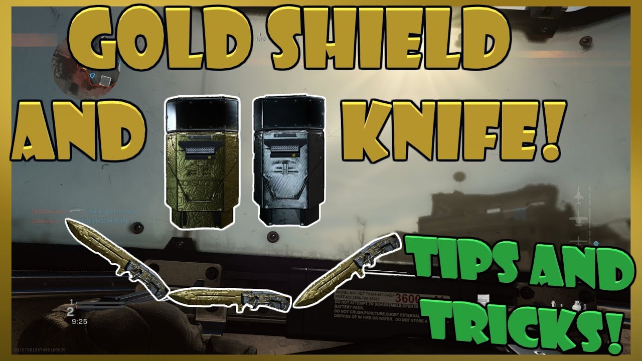 GOLD SHIELD AND KNIFE! TIPS AND TRICKS - Modern Warfare - Platinum Melee Weapons
