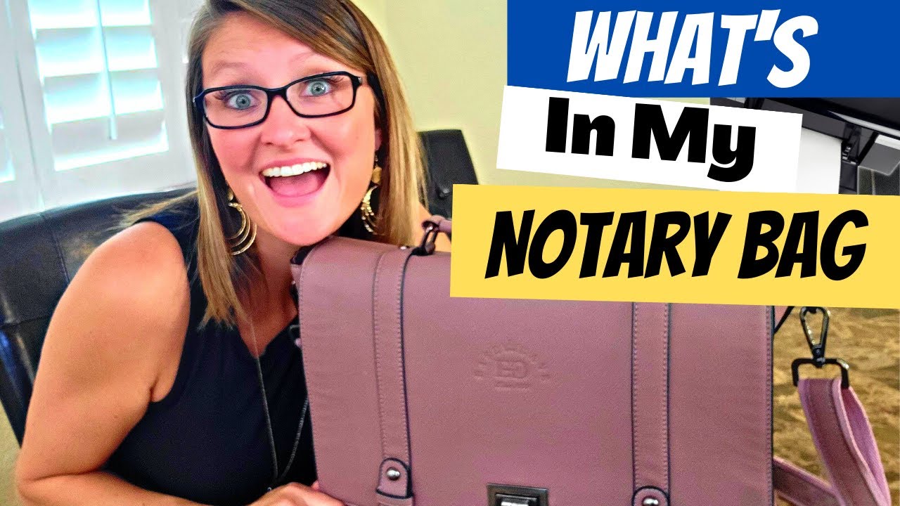 What Is In My Notary Bag?