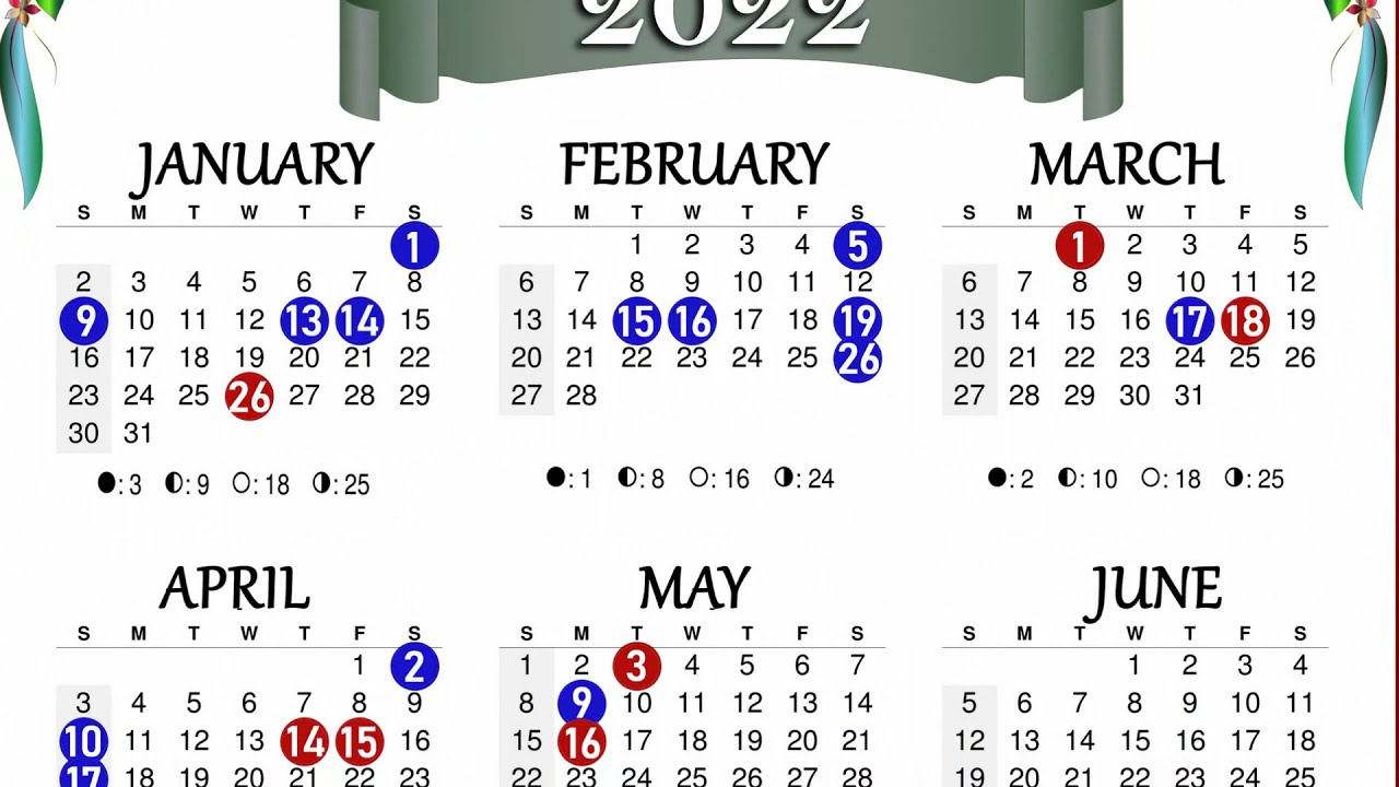 2022 Calendar with Holidays | Holidays Calendar 2022 | Hindi Calendar 2022 | Hindu Calendar