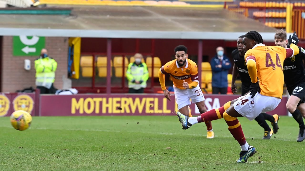 Every angle of Devante Cole's first goal for Motherwell v Livingston