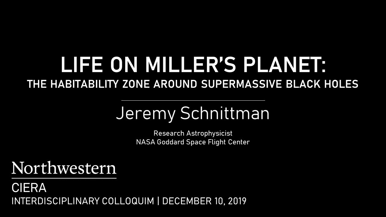 Life on Miller's Planet: The Habitability Zone Around Supermassive Black Holes | Jeremy Schnittman