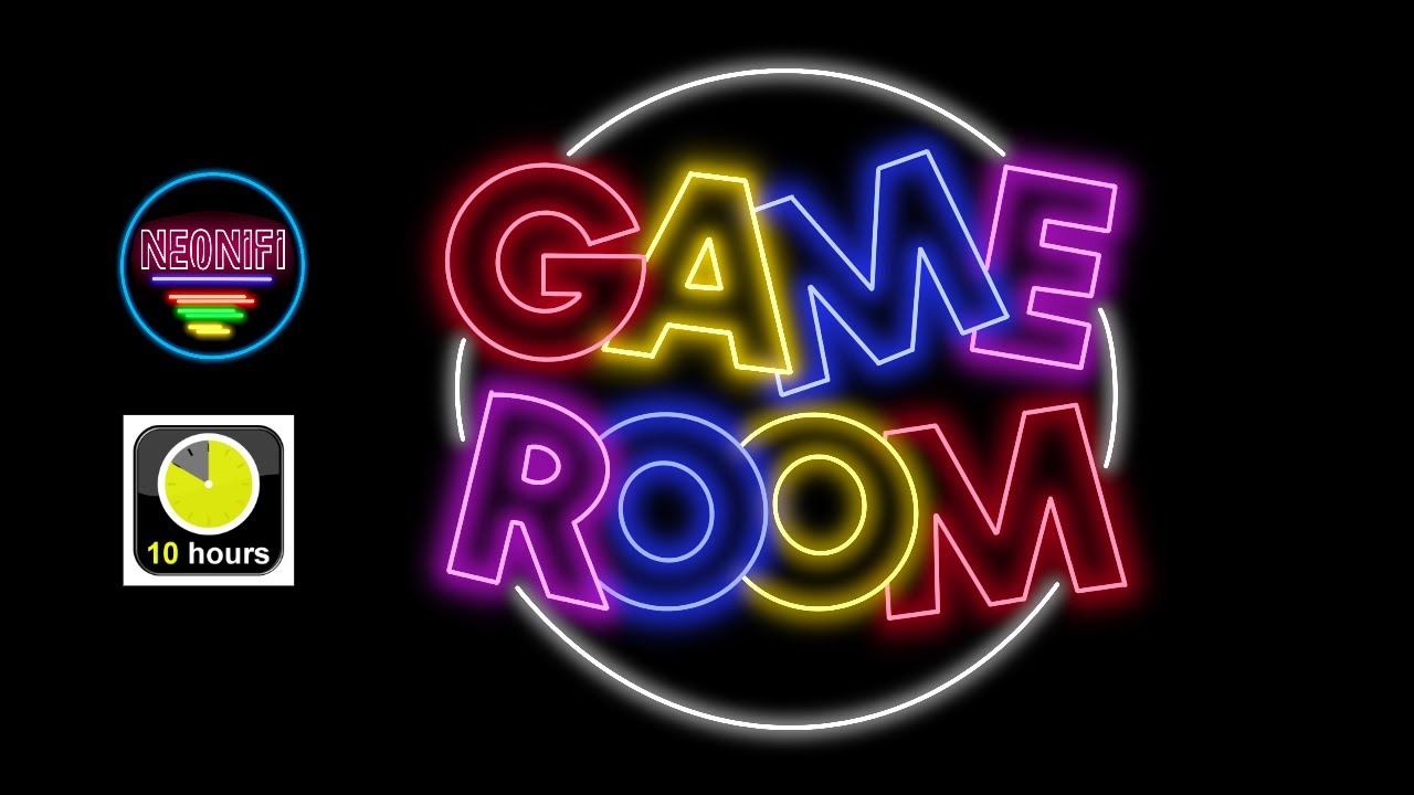 Game Room Neon Sign - 10 Hours - OLED Safe - No Burn-in