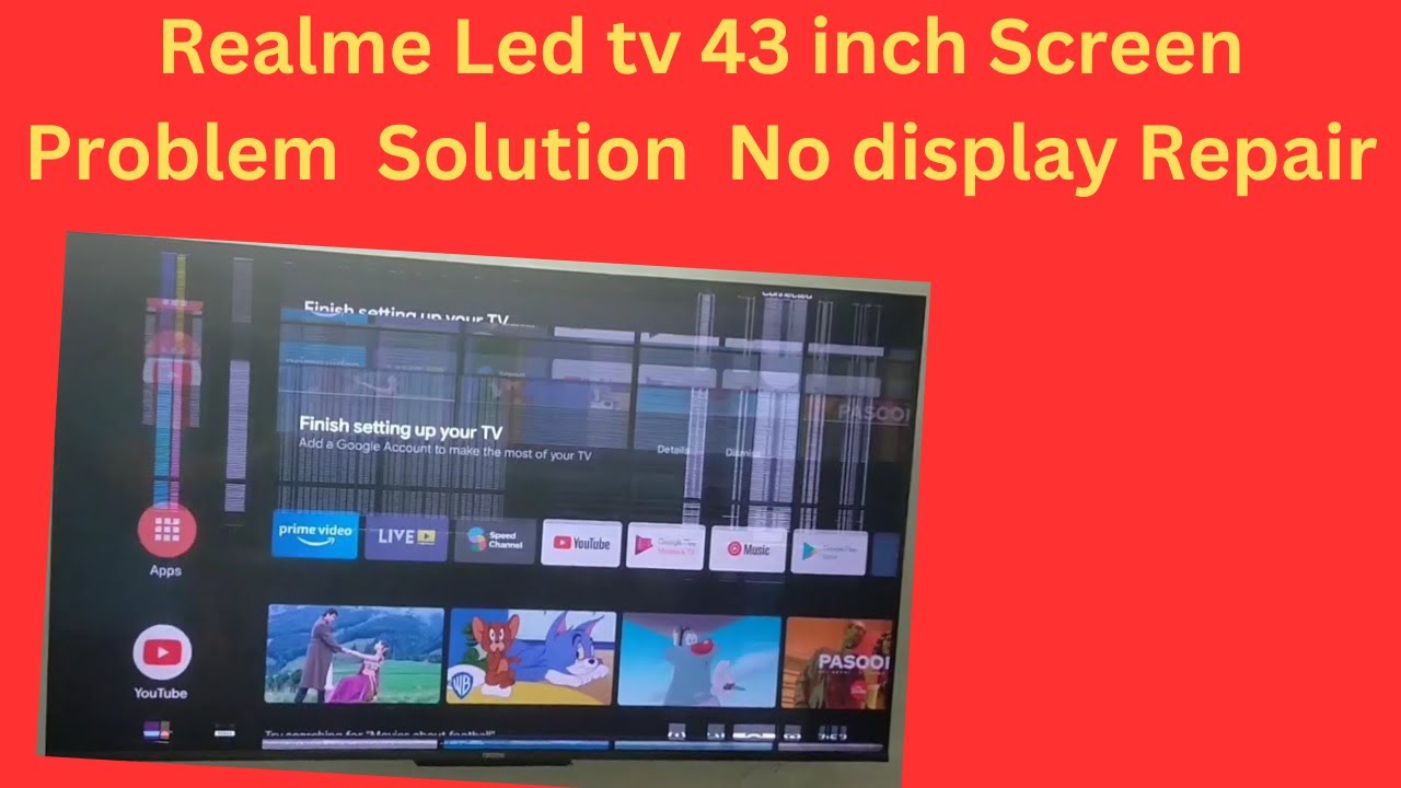 Realme 43 inch led tv display problem | 43 inch realme tv panel problem | realme tv screen problem