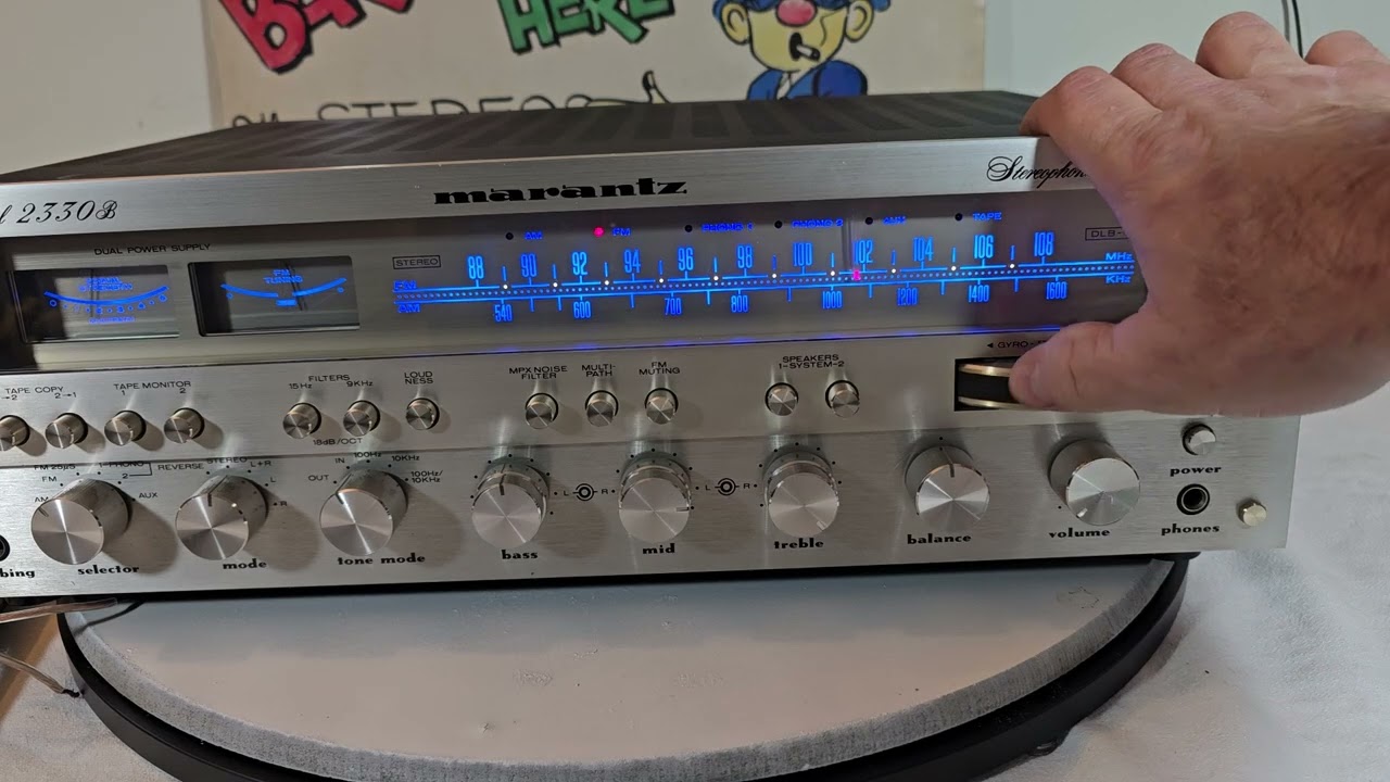 MARANTZ 2330B RECEIVER PROFESSIONALLY SERVICED AND READY TO GO 130WPC A REAL MONSTER......