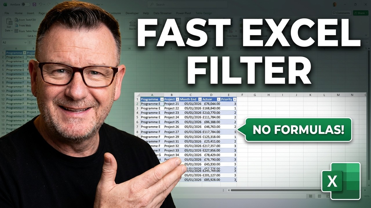 Filter Excel Tables Fast with Multiple Criteria - No Formulas Needed