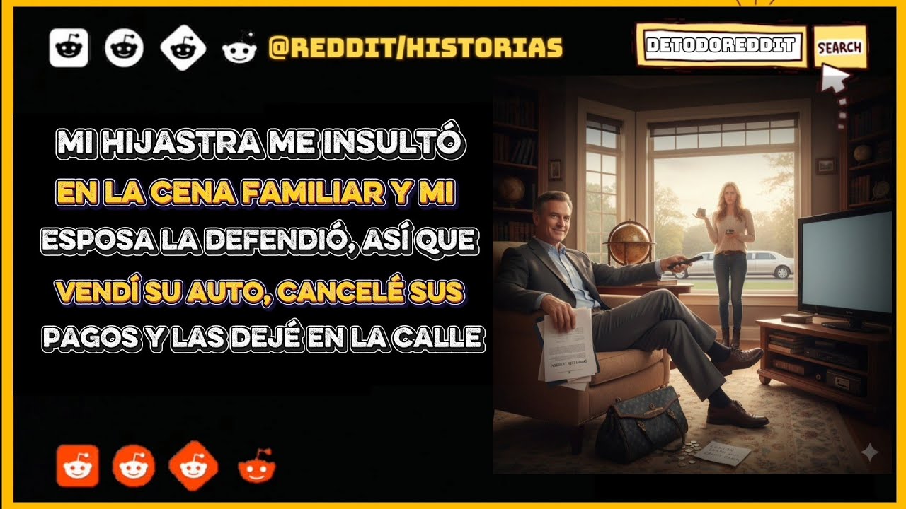  Mi hijastra me insultó en la cena familiar y mi esposa la defendió, así que vendí su auto....