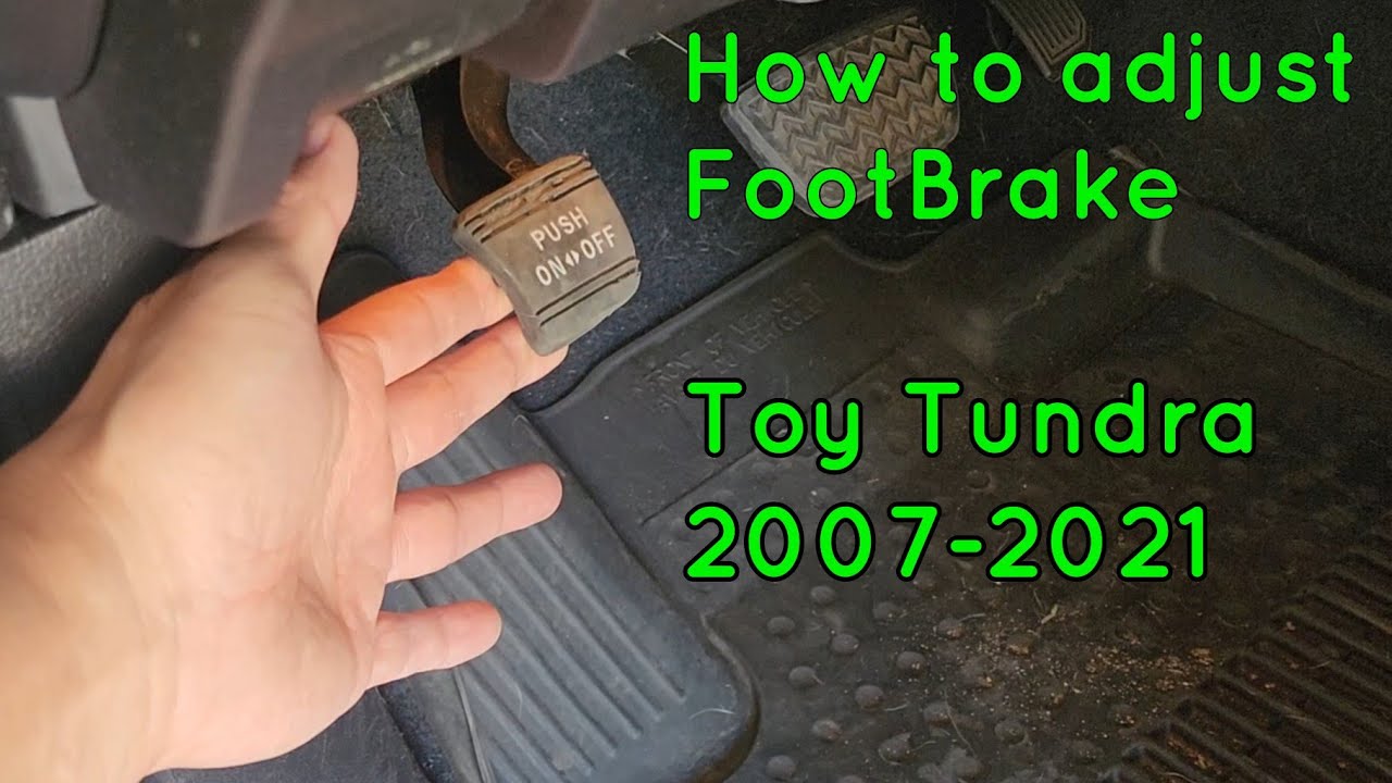 Как легко отрегулировать ножной тормоз на Toyota Tundra 5.7L 2007-2021 годов выпуска #модификации...