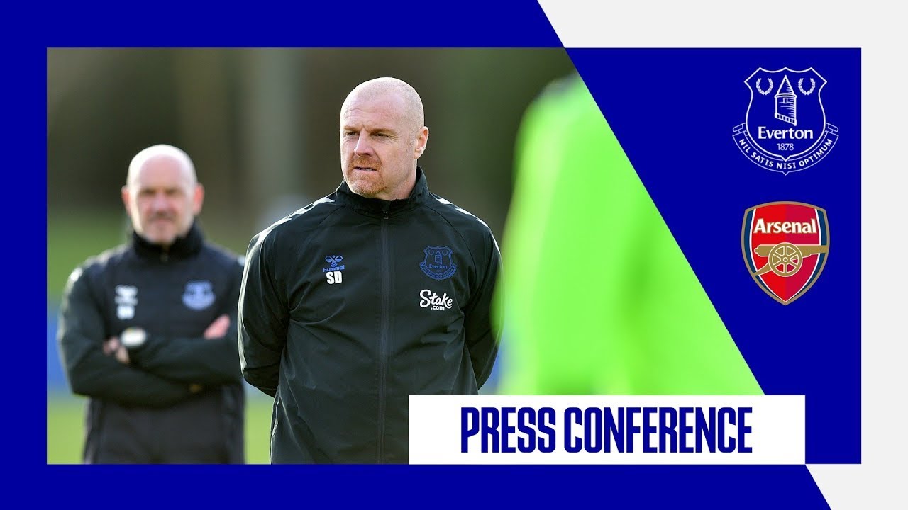 SEAN DYCHE'S FIRST EVERTON PRESS CONFERENCE! | EVERTON V ARSENAL: PREMIER LEAGUE MATCHDAY 21