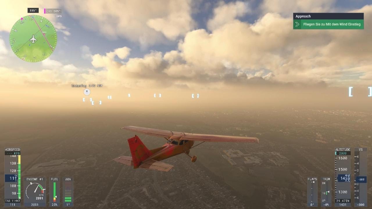 Immer viel zu schnell beim Anflug 😱