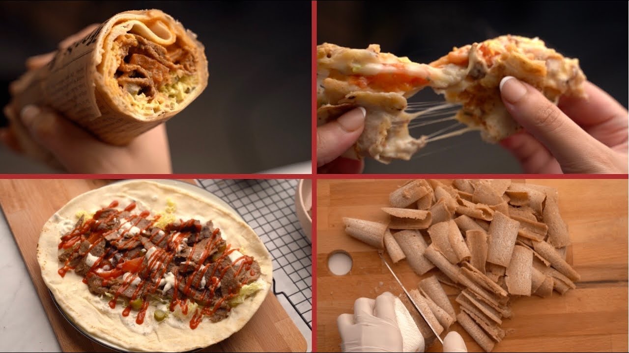 من ألذ السندوتشات في العالم 🌯 دونر كباب (شاورما تركية) بطريقة سهلة والطعم رهيب!