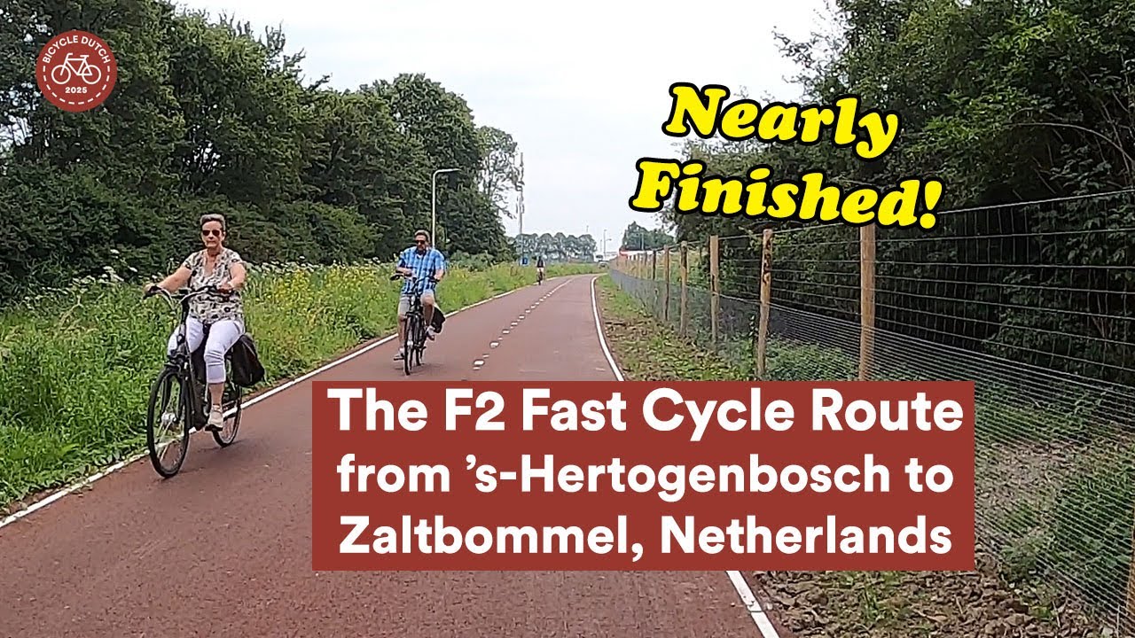 Nearly finished! The fast cycle route F2 in the Netherlands