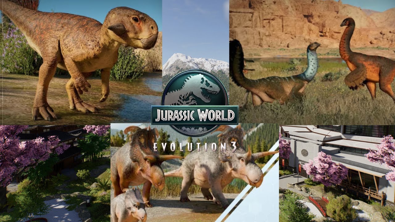 Все динозавры из Jurassic World Evolution 3 представлены в демонстрационном режиме!!!