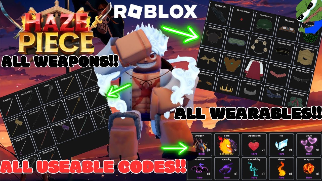 HOW TO GET ALL SWORDS AND DROPS!! I Haze Piece (Roblox)