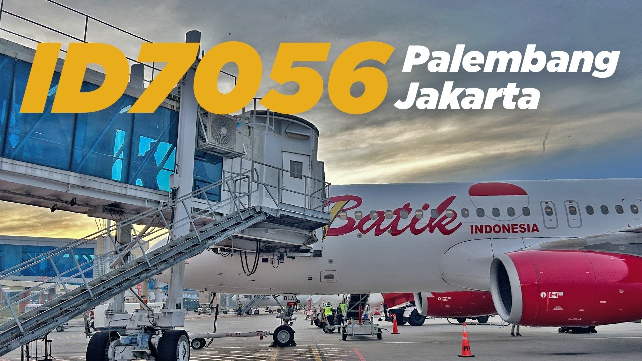 Mencoba Naik Pesawat Batik Air Palembang - Jakarta Halim Keberangkatan Pagi ID7056