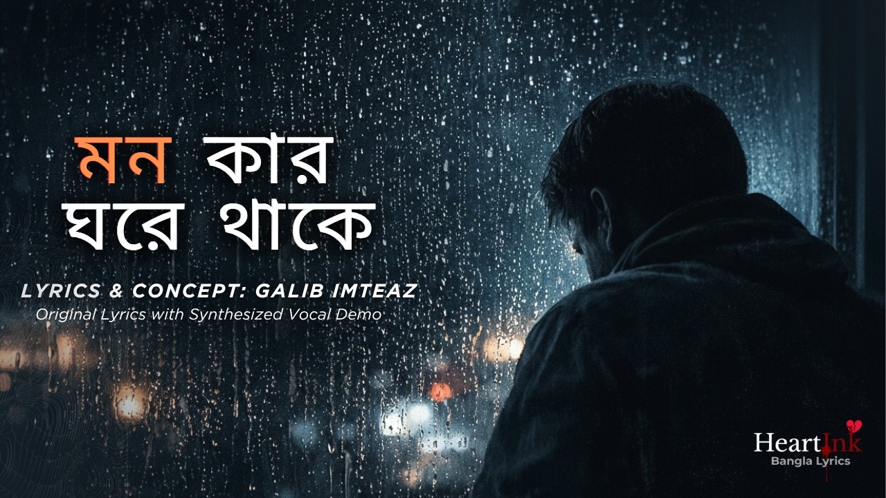Mon Kar Ghore Thake (মন কার ঘরে থাকে) | Bangla Emotional Song | Bengali Song | Galib Imteaz Music