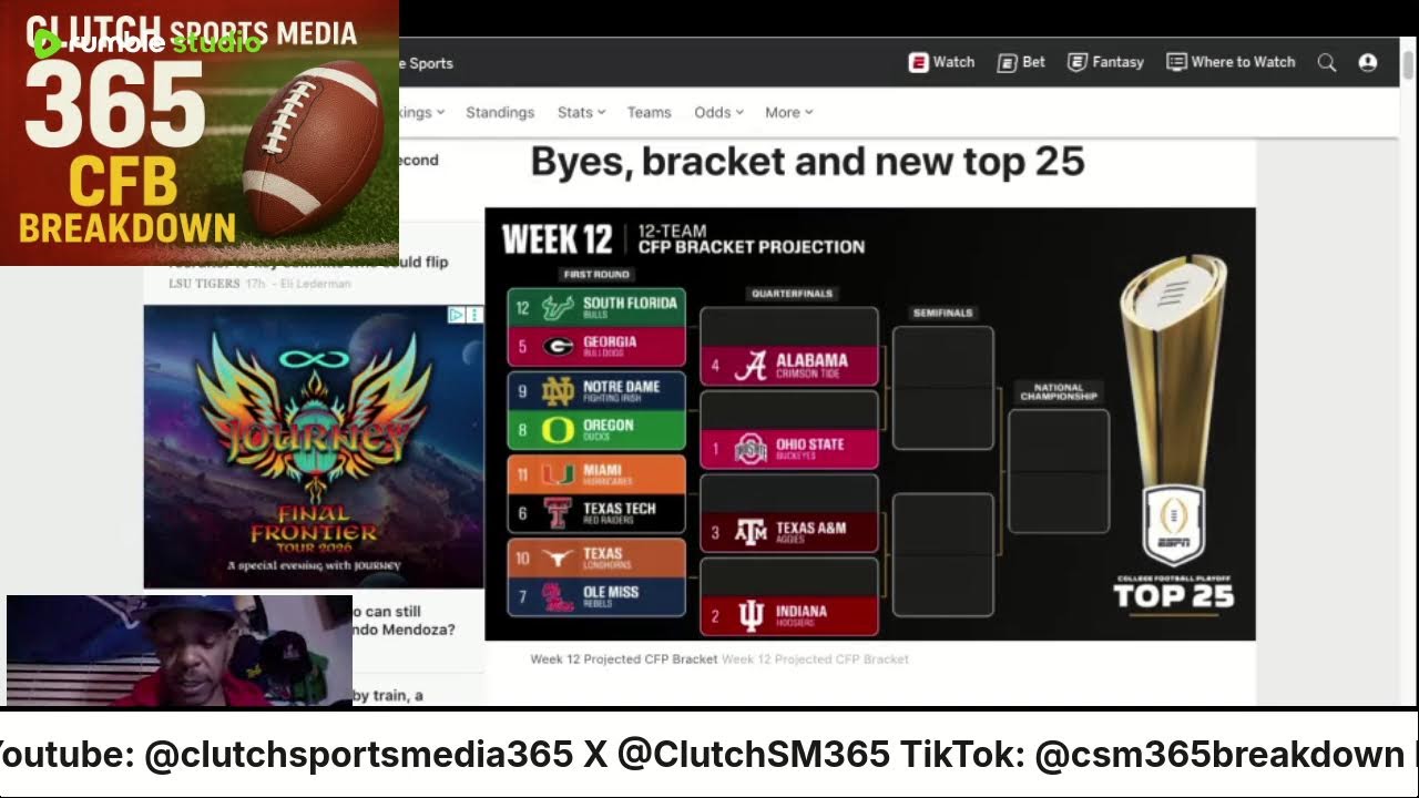 Clutch Sports Media 365 CFB Breakdown College Review Show