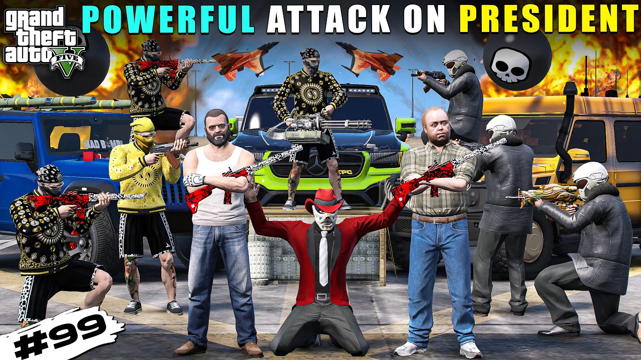 MICHAEL's POWERFUL ATTACK ON PRESIDENT | GTA 5 GAMEPLAY