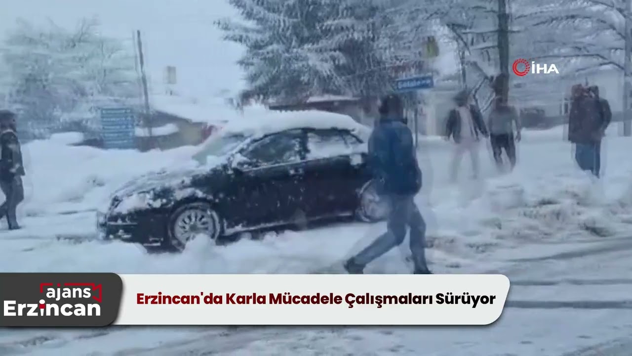 Erzincan'da Karla Mücadele Çalışmaları Sürüyor
