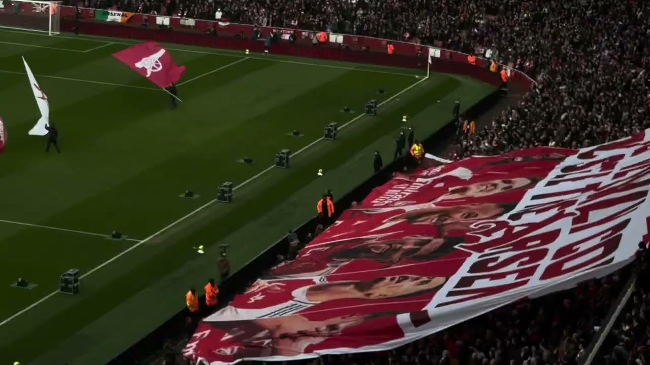Arsenal V Chelsea (Pre Match Light Show + Tifo + Starting XI + North London Forever 