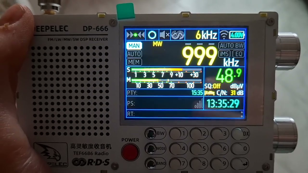 Приём Радио России в Кишиневе на 999 кГц АМ. ( 30.01.26 )