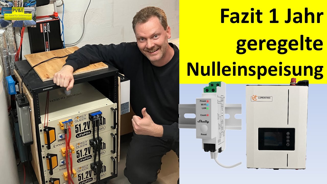 1 Jahr dynamische Nulleinspeisung mit dem Lumentree SUN-600