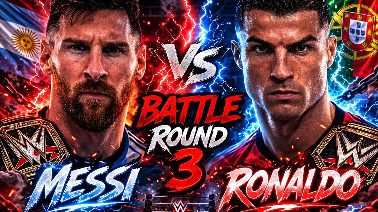 MESSI vs RONALDO: BATTLE #3 | HELL IN A CELL! 😱 (WWE 2K25)