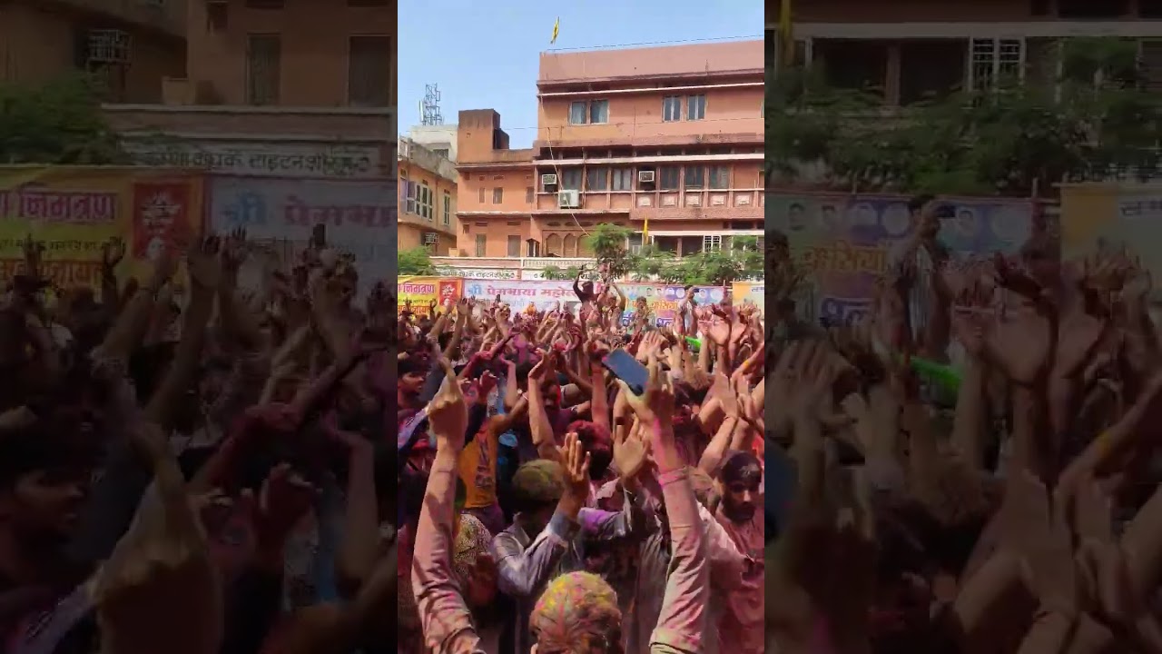 Holi Festival 😍😍 Jaipur ki holi 💚