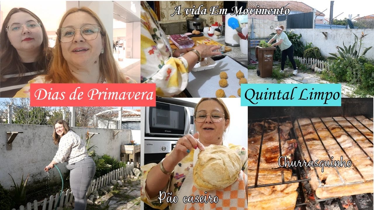 DIAS DE PRIMAVERA|| MUITA ERVA NO QUINTAL|| CHURRASCO SABOROSO|| VOU FAZER O EXAME DA MAMA