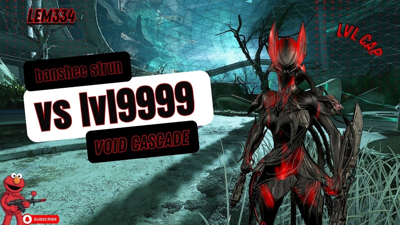 WARFRAME banshee strun incarnon vs lvl9999 (lvl cap void cascade SP)