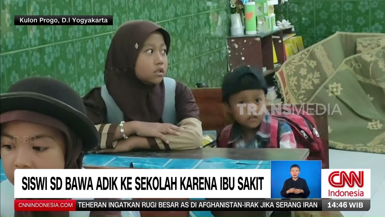 Siswa SD Bawa Adik Ke Sekolah Karena Ibu Sakit  | REDAKSI (29/01/26)